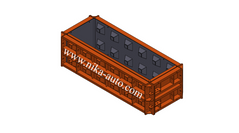 Form 1200х600х600 for making concrete lego blocks