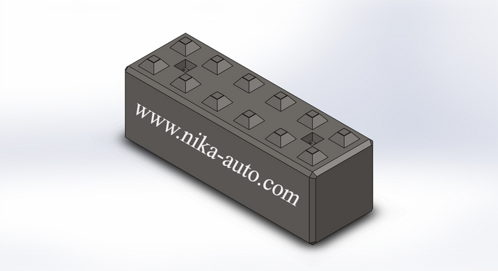 Form 1200х600х600 for making concrete lego blocks