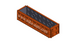 Form 2400х600х600 for making concrete lego blocks